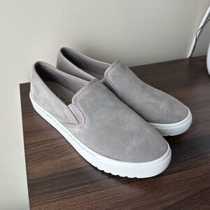 Sorel Campsneak Slip-On Sneakers in Gray Suede